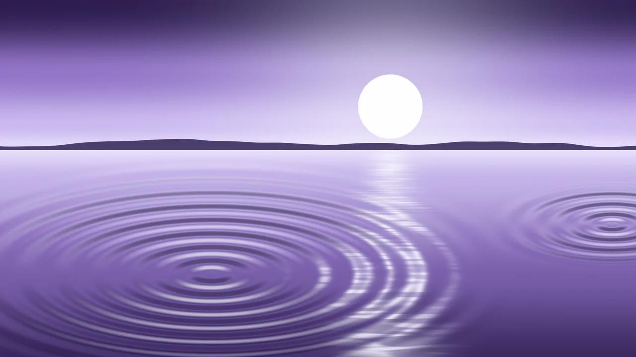 Lavender Calm Water Ripples desktop wallpaper in 4K