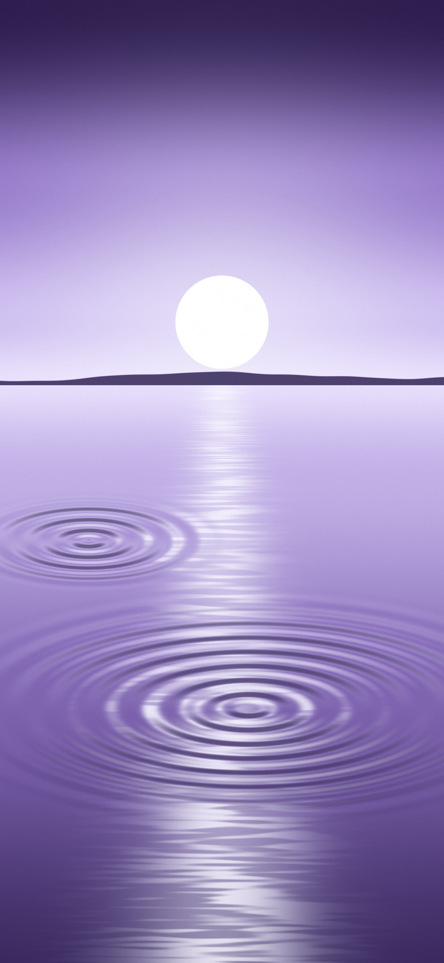 Lavender Calm Water Ripples wallpaper for iPhone and Android