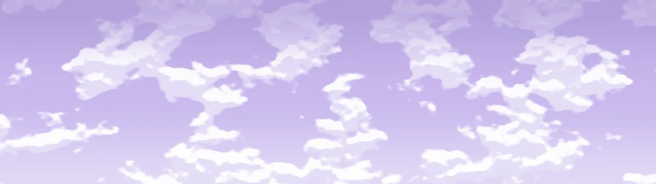 Lavender Cloudy Sky dual monitor wallpaper, 7680 × 2160