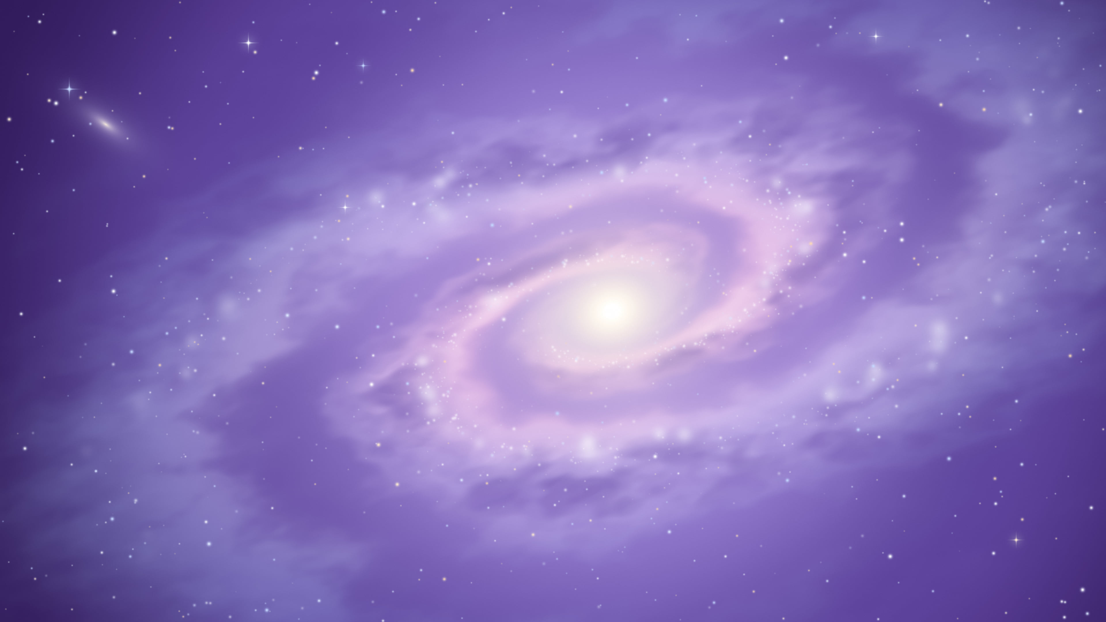 Lavender Dreamy Galaxy desktop wallpaper in 4K
