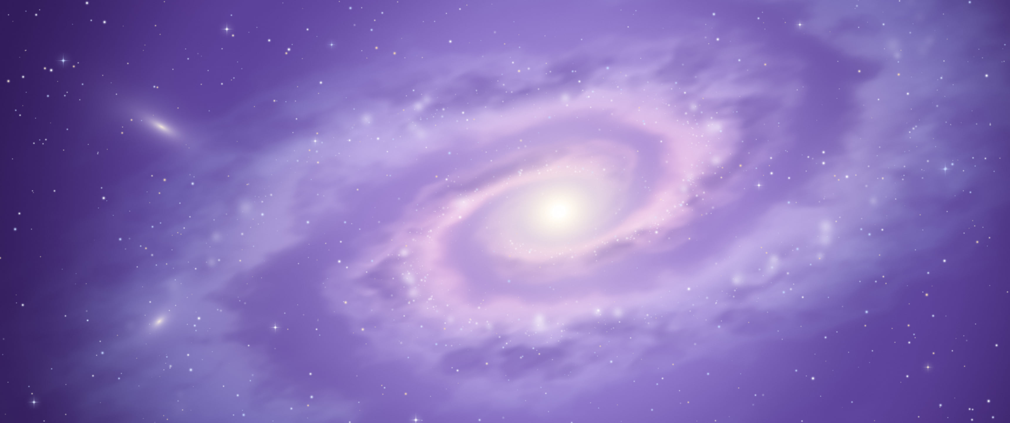 Lavender Dreamy Galaxy ultrawide wallpaper, 3440 × 1440