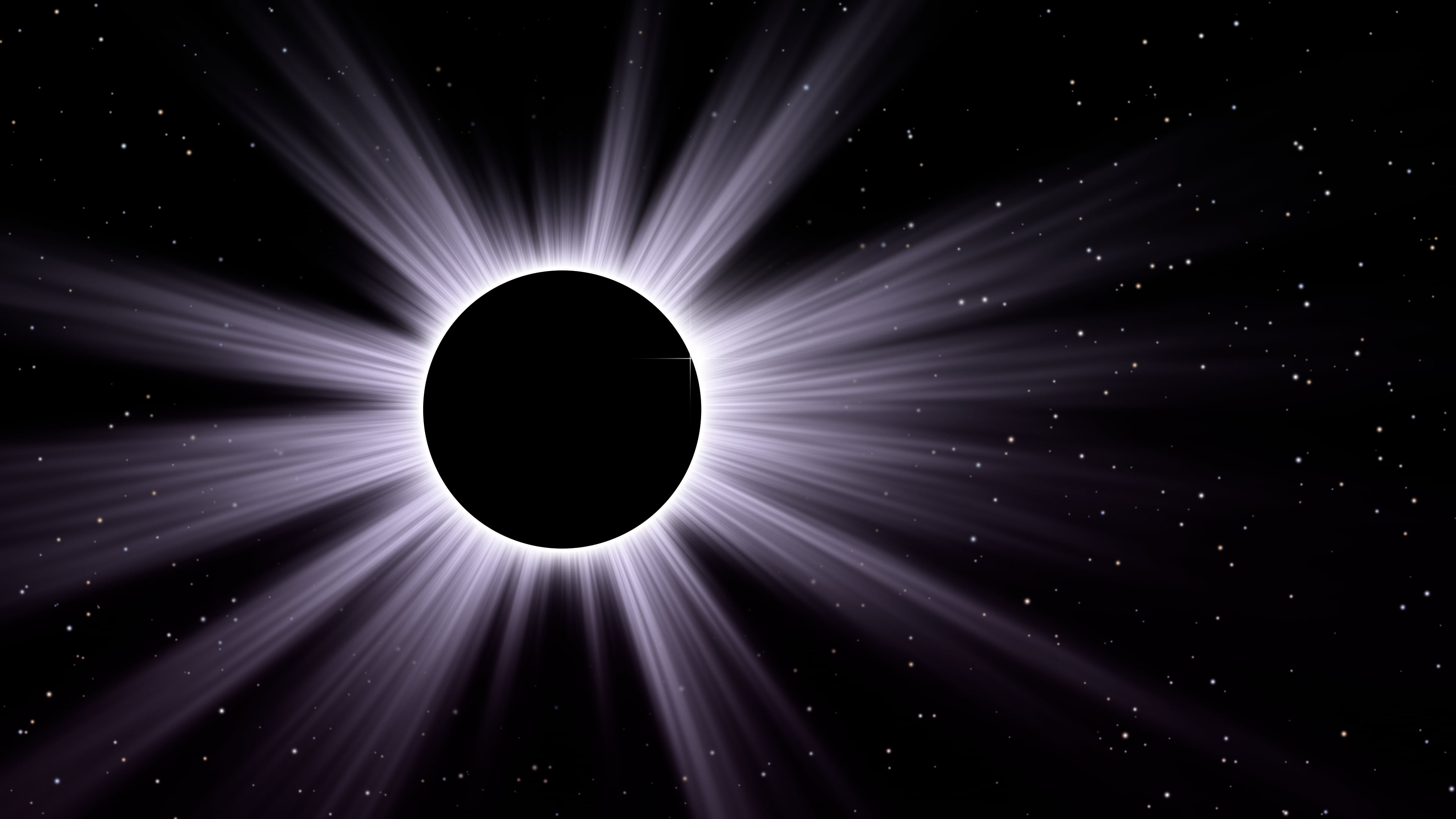 Lavender Eclipse desktop wallpaper in 4K