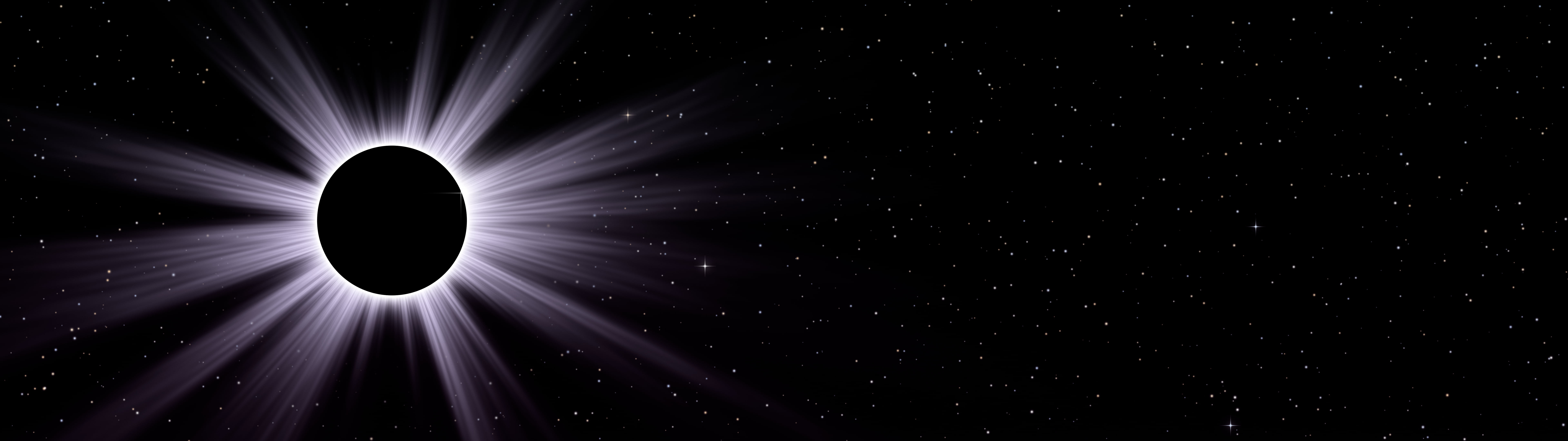 Lavender Eclipse dual monitor wallpaper, 7680 × 2160