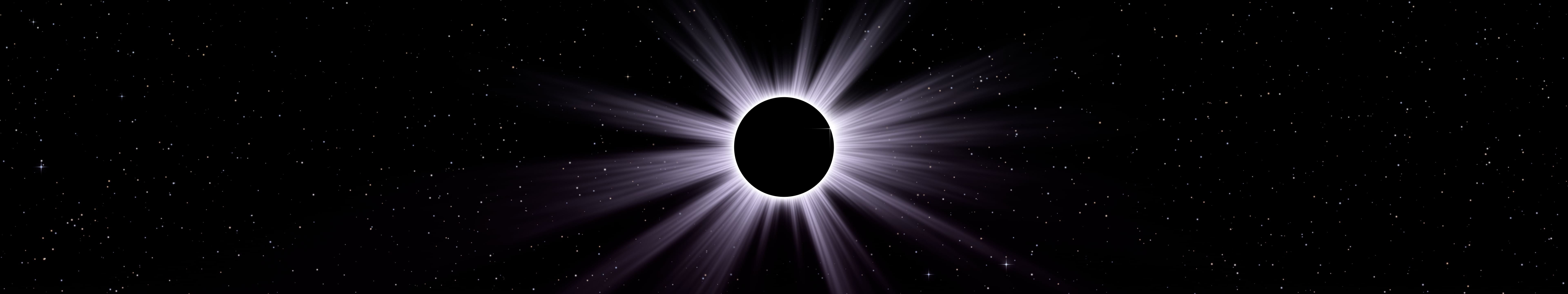Lavender Eclipse triple monitor wallpaper, 7680 × 1440