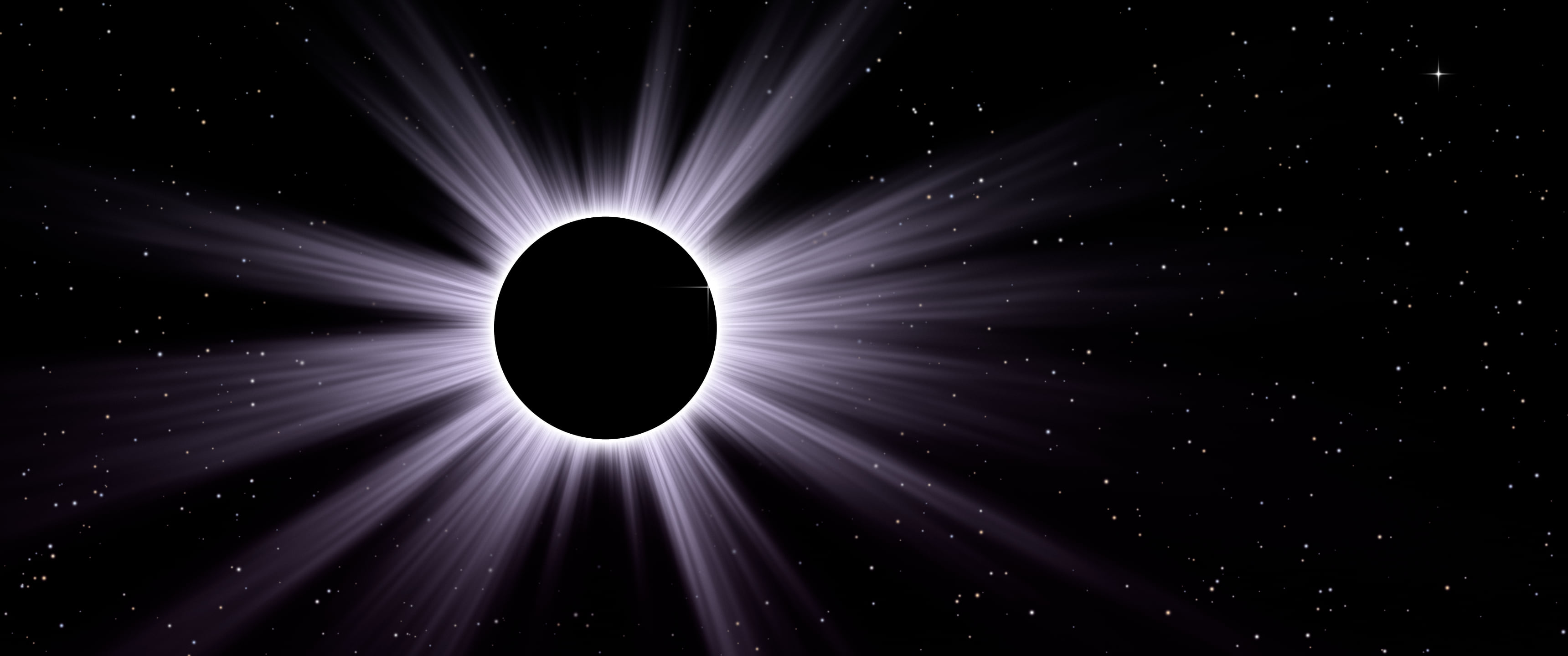 Lavender Eclipse ultrawide wallpaper, 3440 × 1440