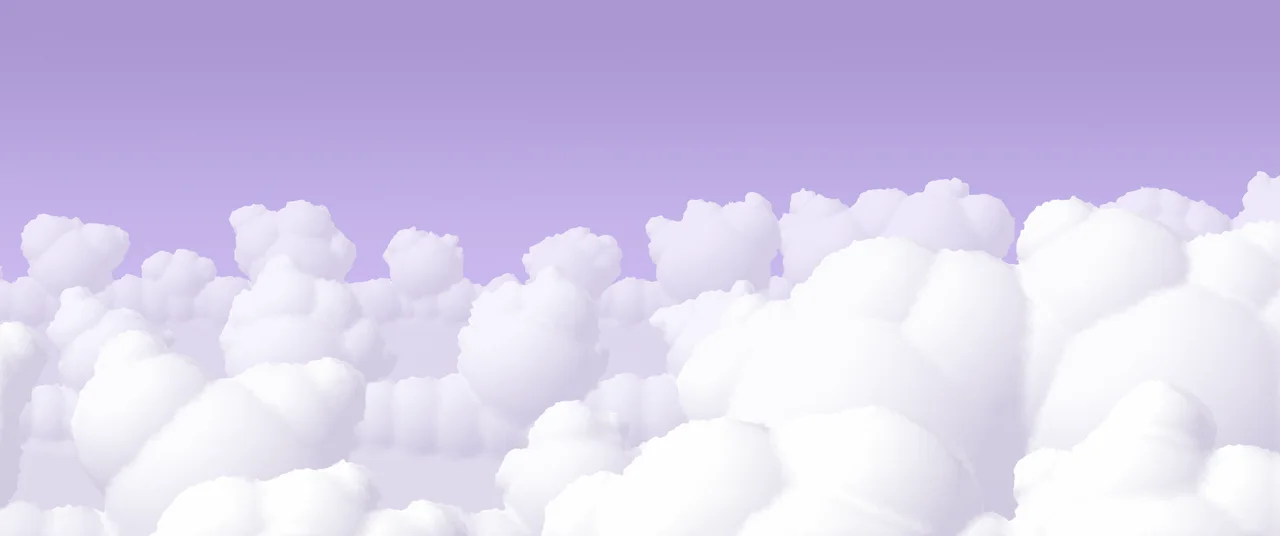 Lavender Fluffy Clouds ultrawide wallpaper, 3440 × 1440