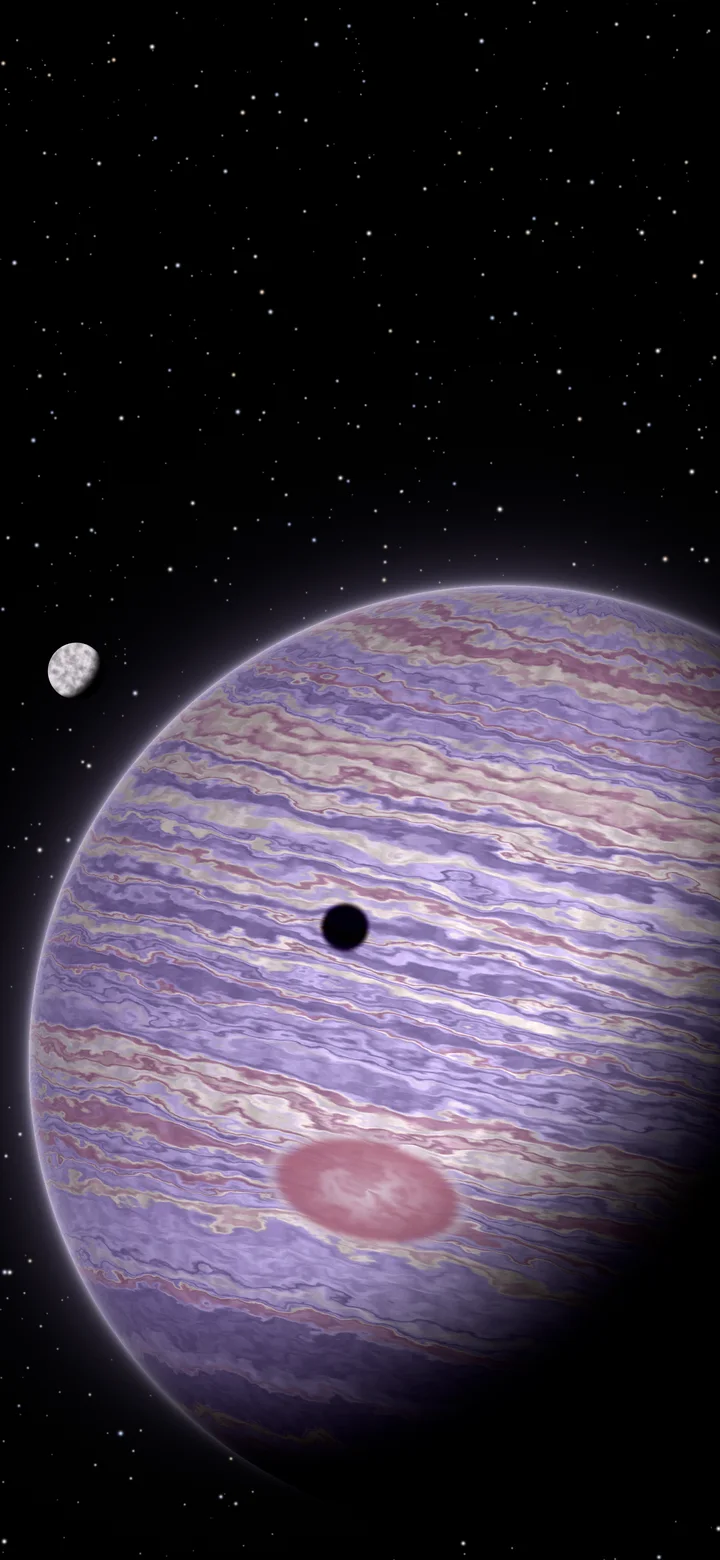 Lavender Jupiter wallpaper for iPhone and Android