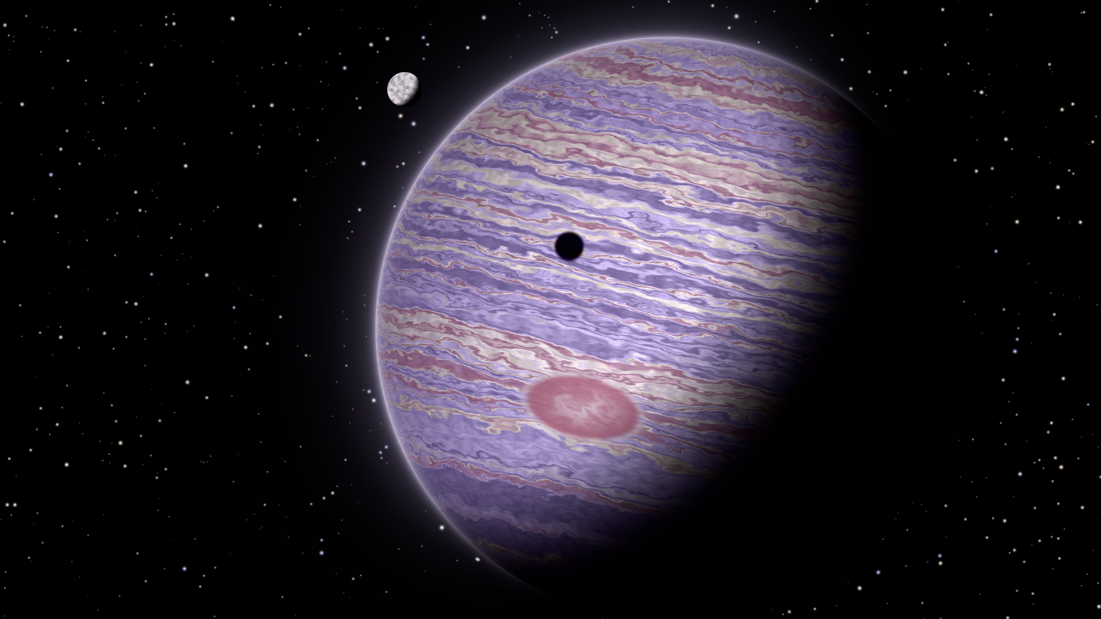 Lavender Jupiter desktop wallpaper in 4K