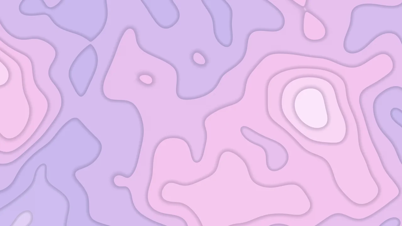 Lavender Layered Topographic desktop wallpaper in 4K