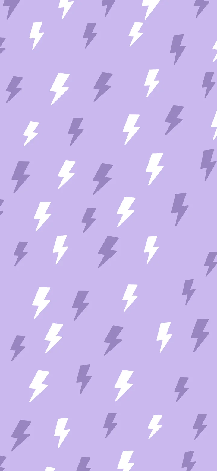 Lavender Lightning Bolt Pattern wallpaper for iPhone and Android