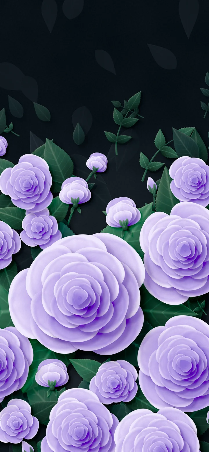 Lavender Paper Roses wallpaper for iPhone and Android
