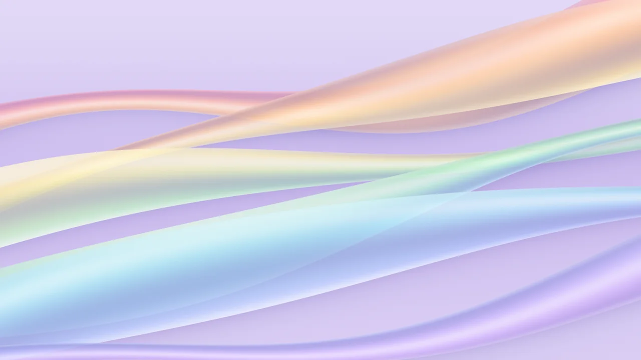 Lavender Rainbow Waves desktop wallpaper in 4K