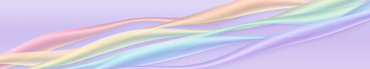 Lavender Rainbow Waves triple monitor wallpaper, 7680 × 1440