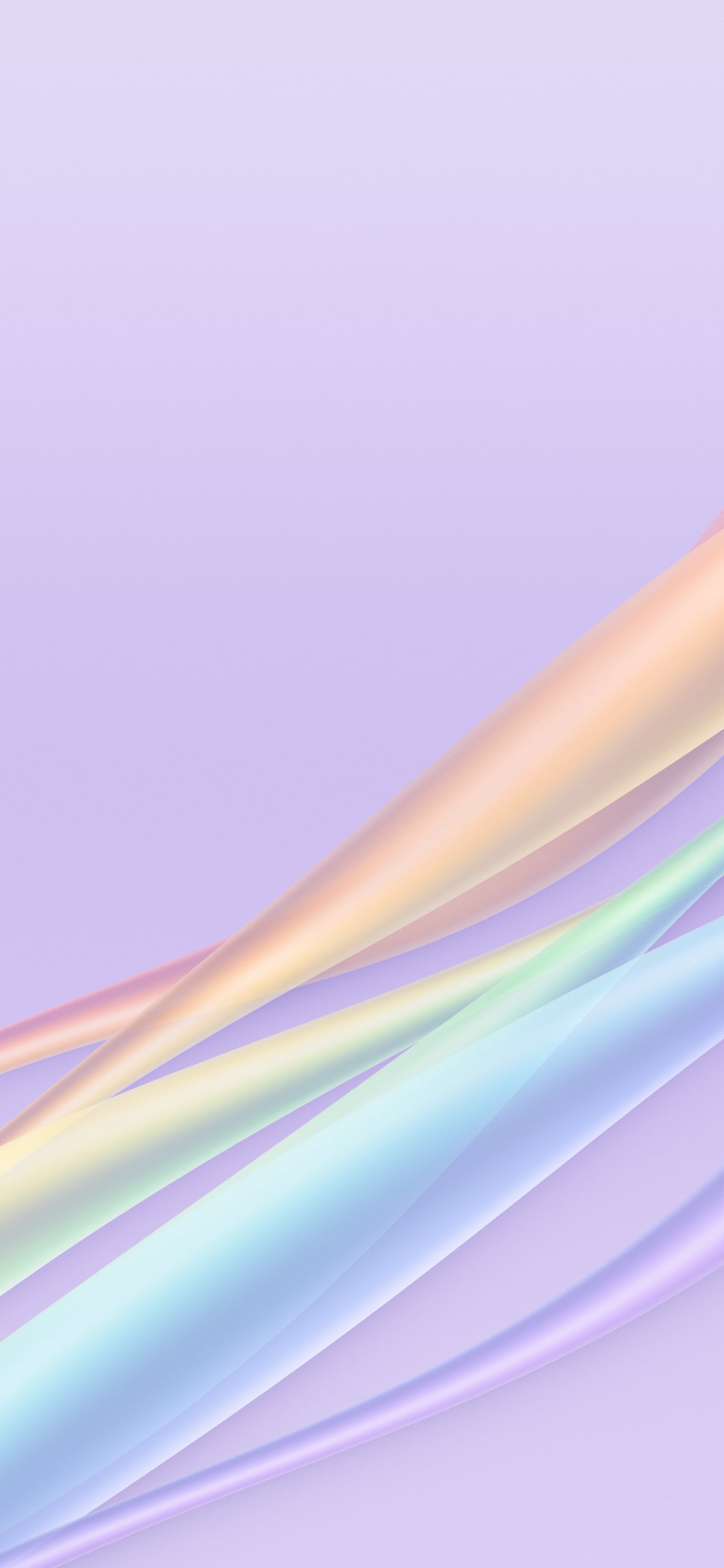 Lavender Rainbow Waves wallpaper for iPhone and Android