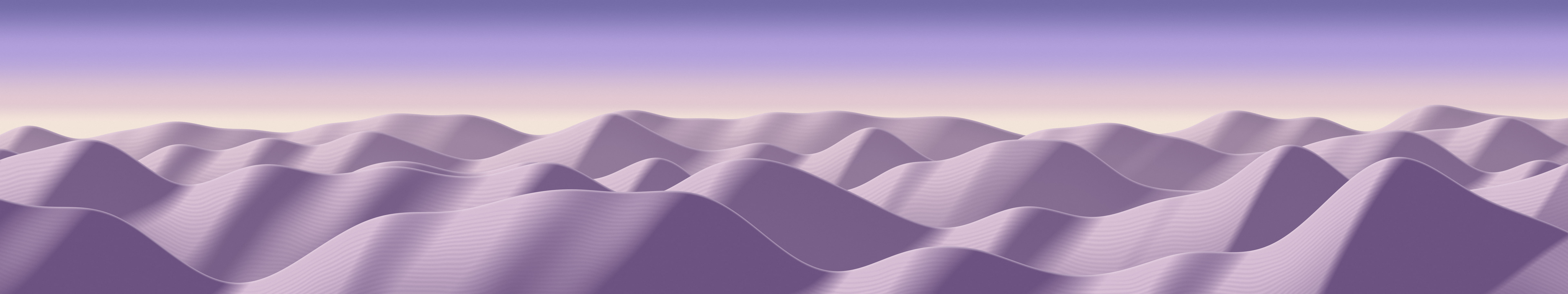 Lavender Sand Dunes triple monitor wallpaper, 7680 × 1440