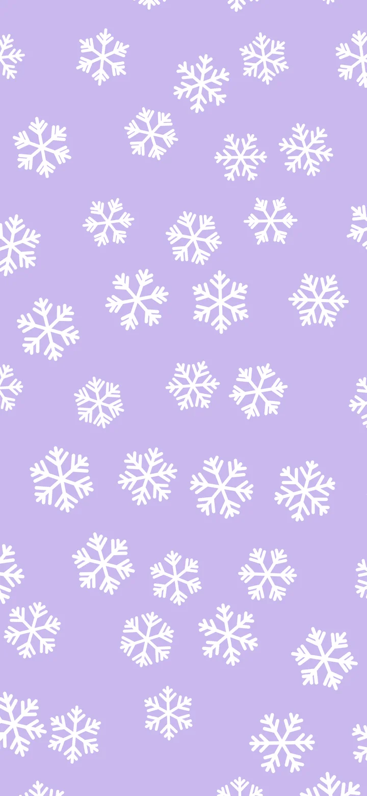 Lavender Snowflake Pattern wallpaper for iPhone and Android