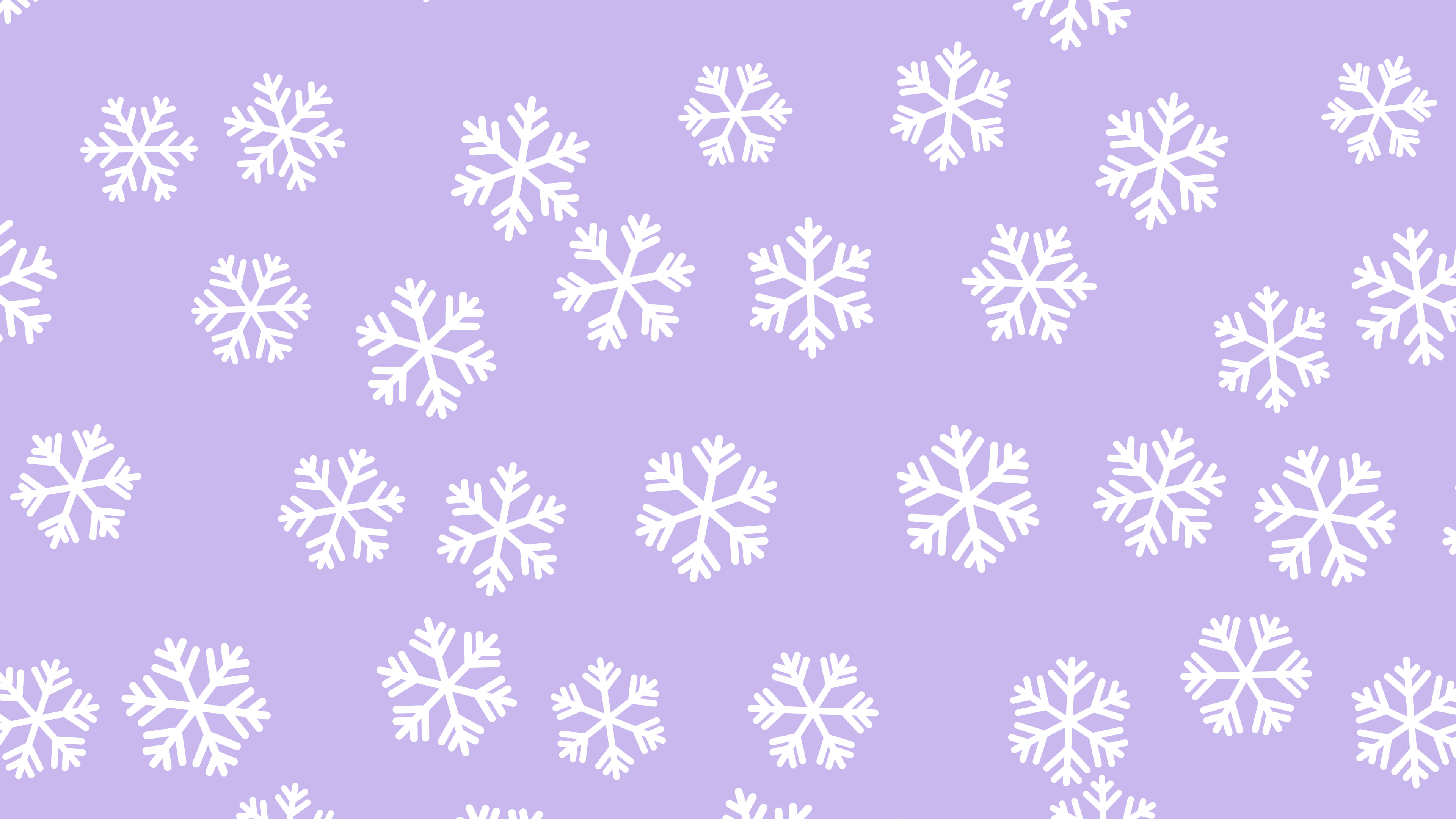 Lavender Snowflake Pattern desktop wallpaper in 4K