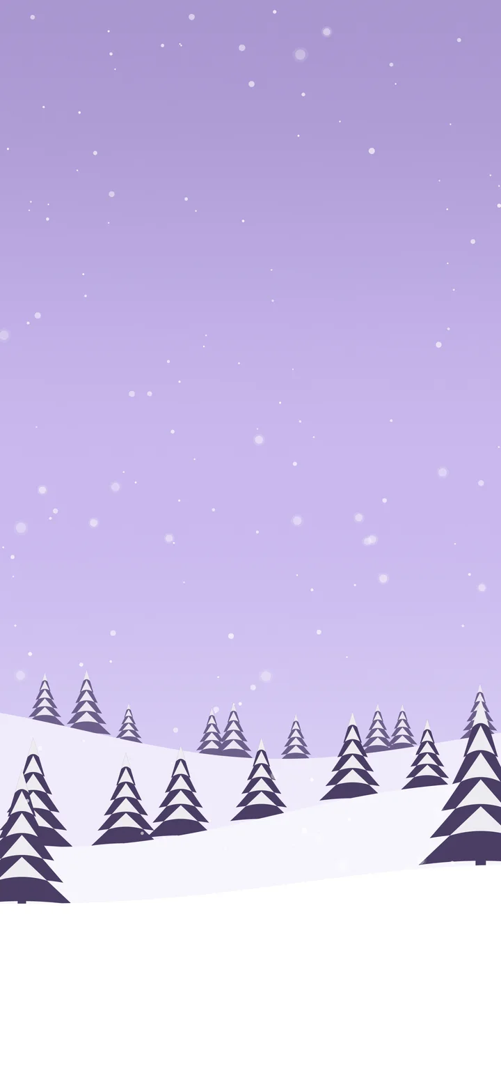 Lavender Snowy Forest wallpaper for iPhone and Android