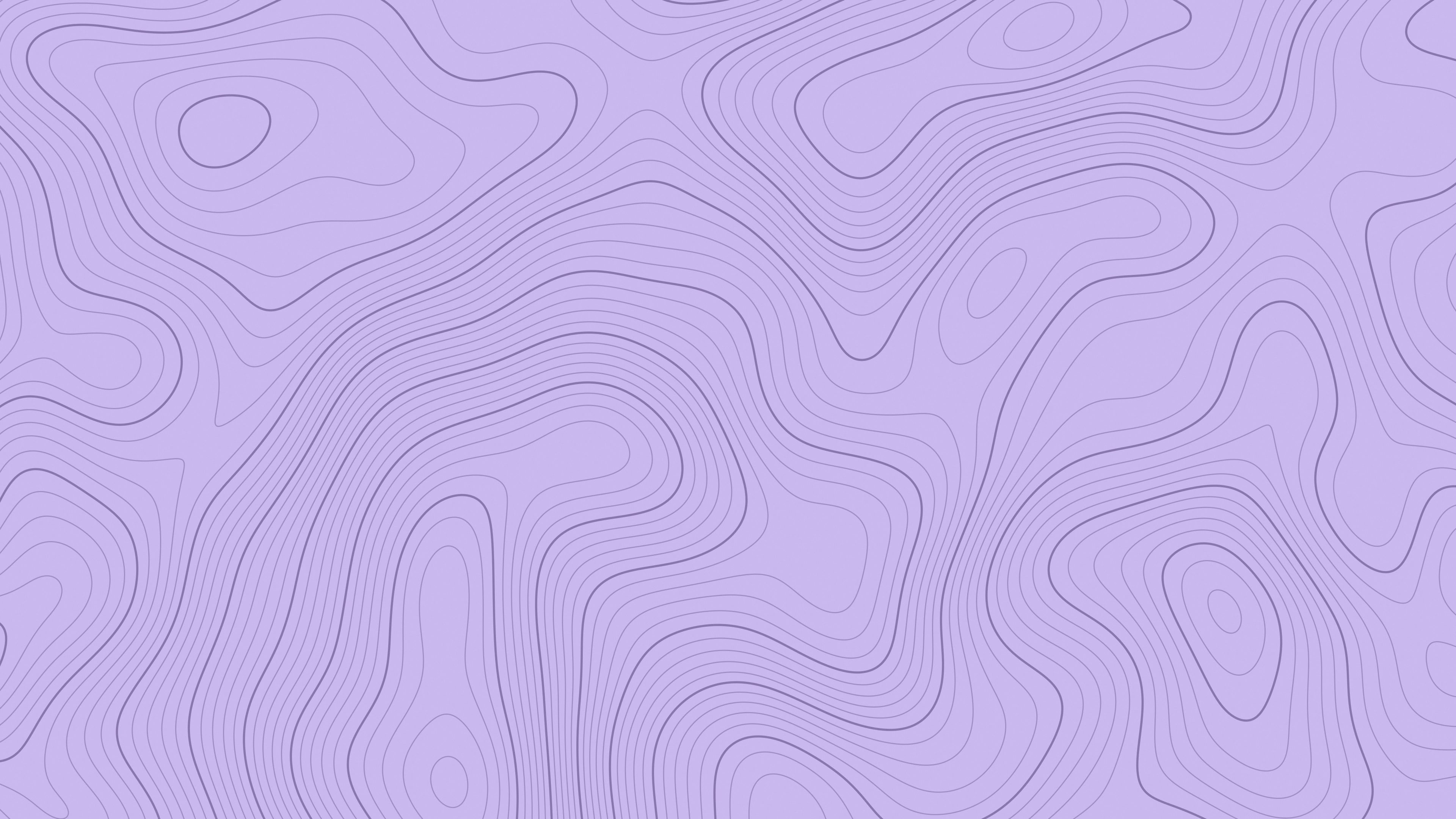 Lavender Topographic Line desktop wallpaper in 4K