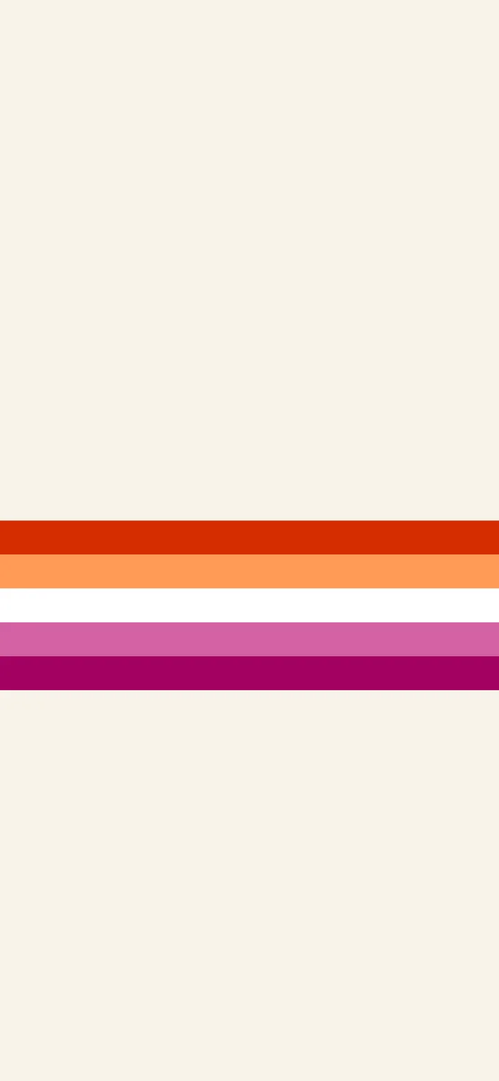 Lesbian Minimalist Pride Stripe wallpaper for iPhone and Android