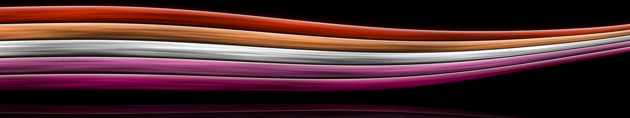 Lesbian Pride Flag Light Streams triple monitor wallpaper, 7680 × 1440