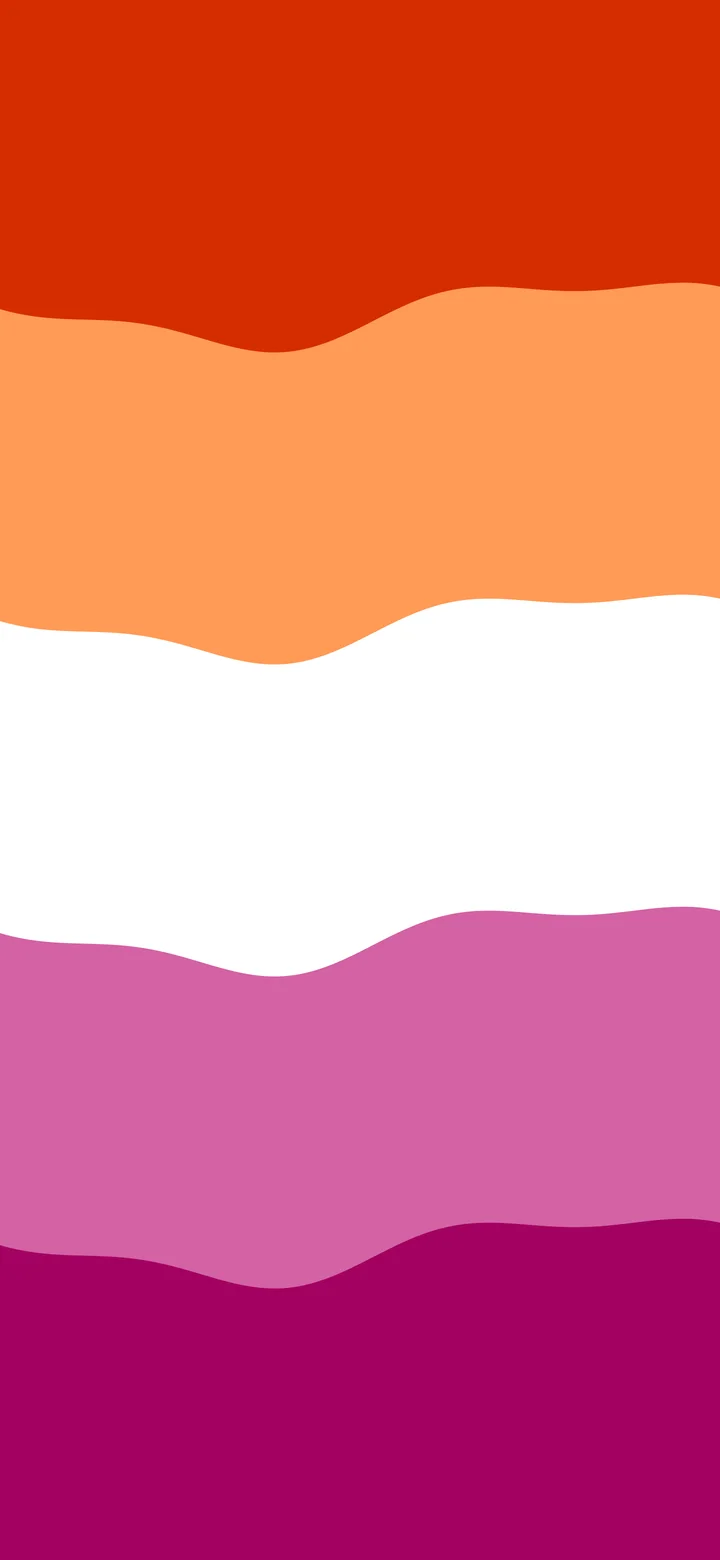Lesbian Wavy Pride Flag wallpaper for iPhone and Android