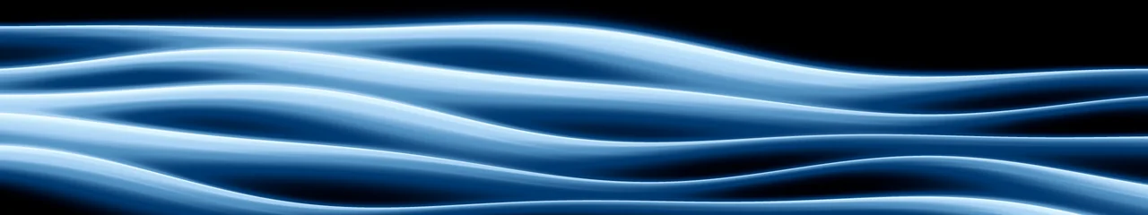 Light Blue Abstract Wave triple monitor wallpaper, 7680 × 1440