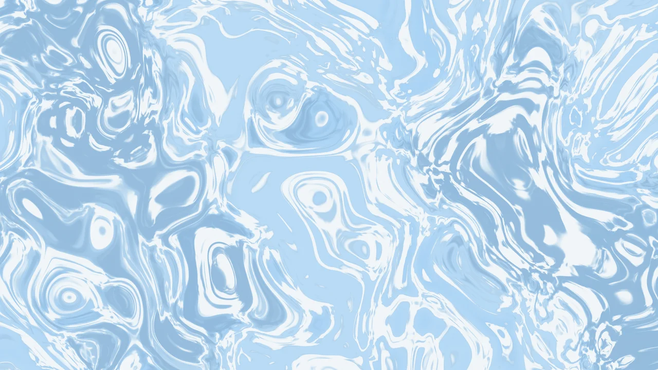 Light Blue and Cream Liquid Marble desktop wallpaper in 4K