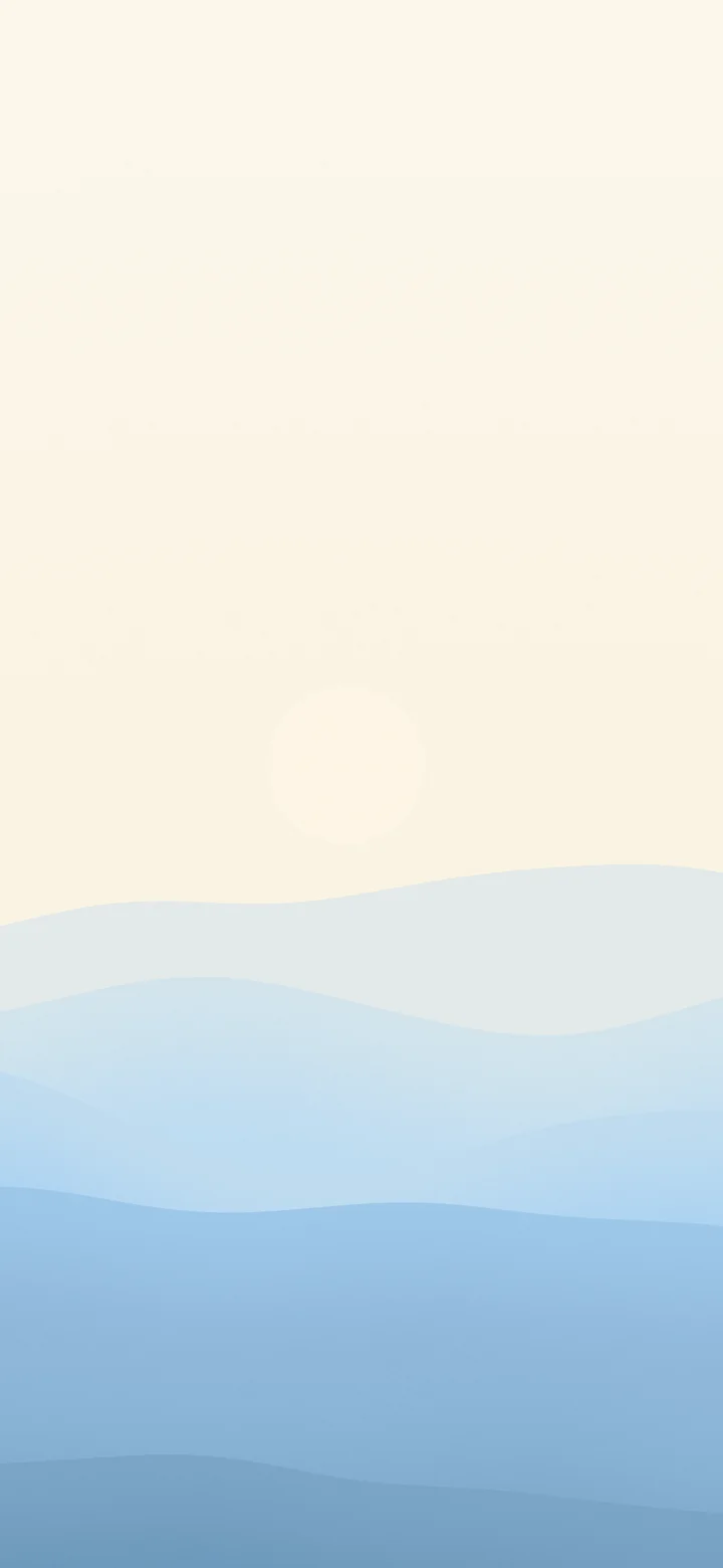 Light Blue and Cream Minimalist Desert Dunes wallpaper for iPhone and Android