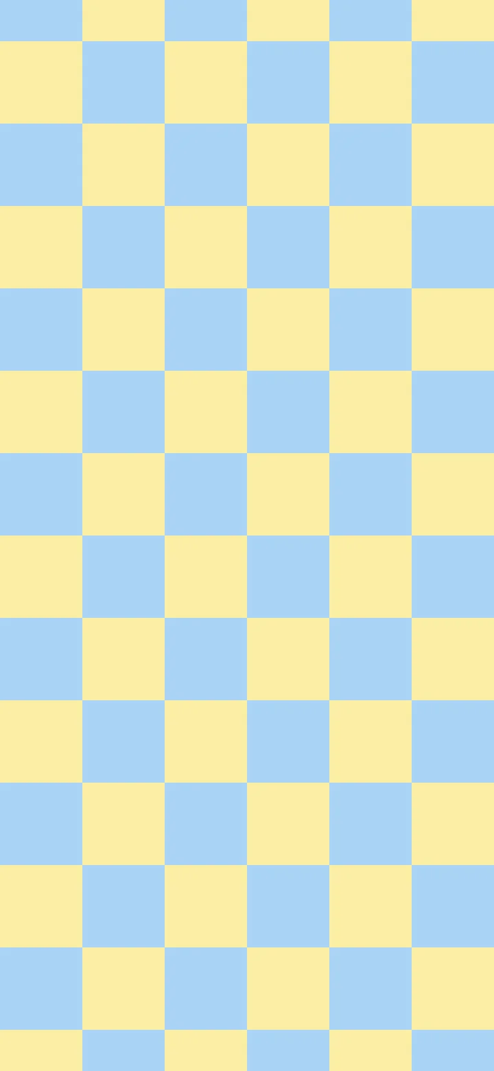 Light Blue and Pastel Yellow Checkered wallpaper for iPhone and Android