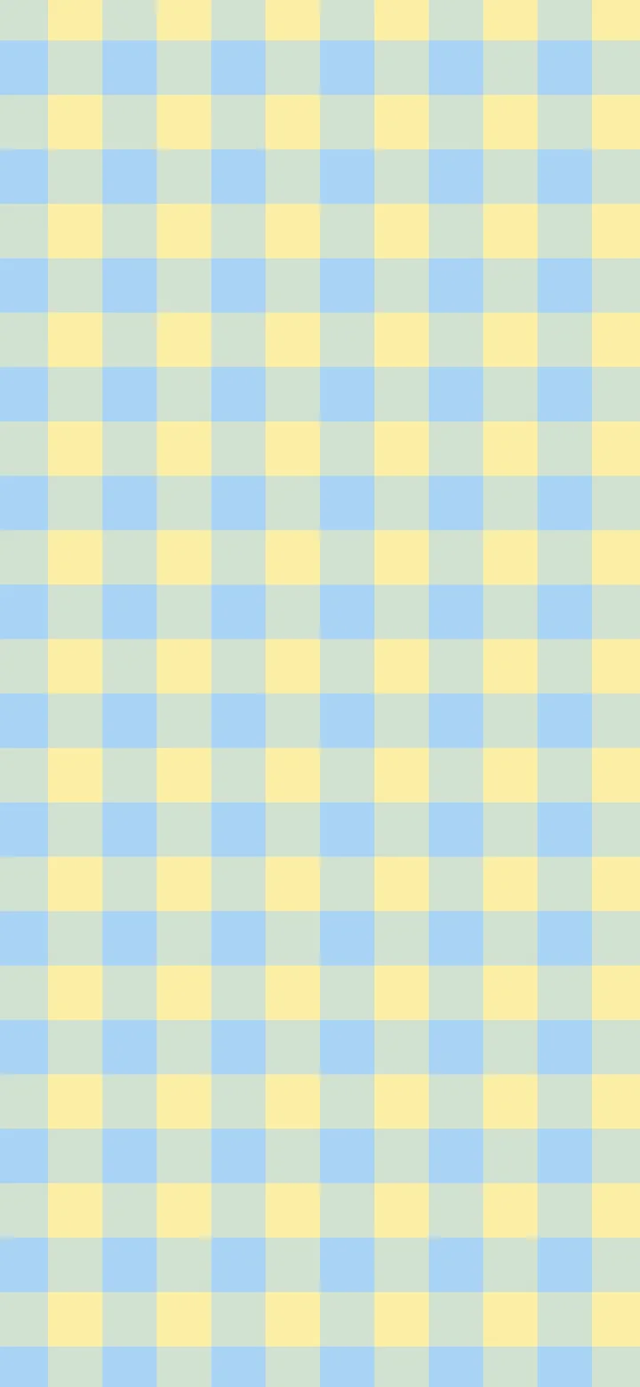 Light Blue and Pastel Yellow Gingham wallpaper for iPhone and Android