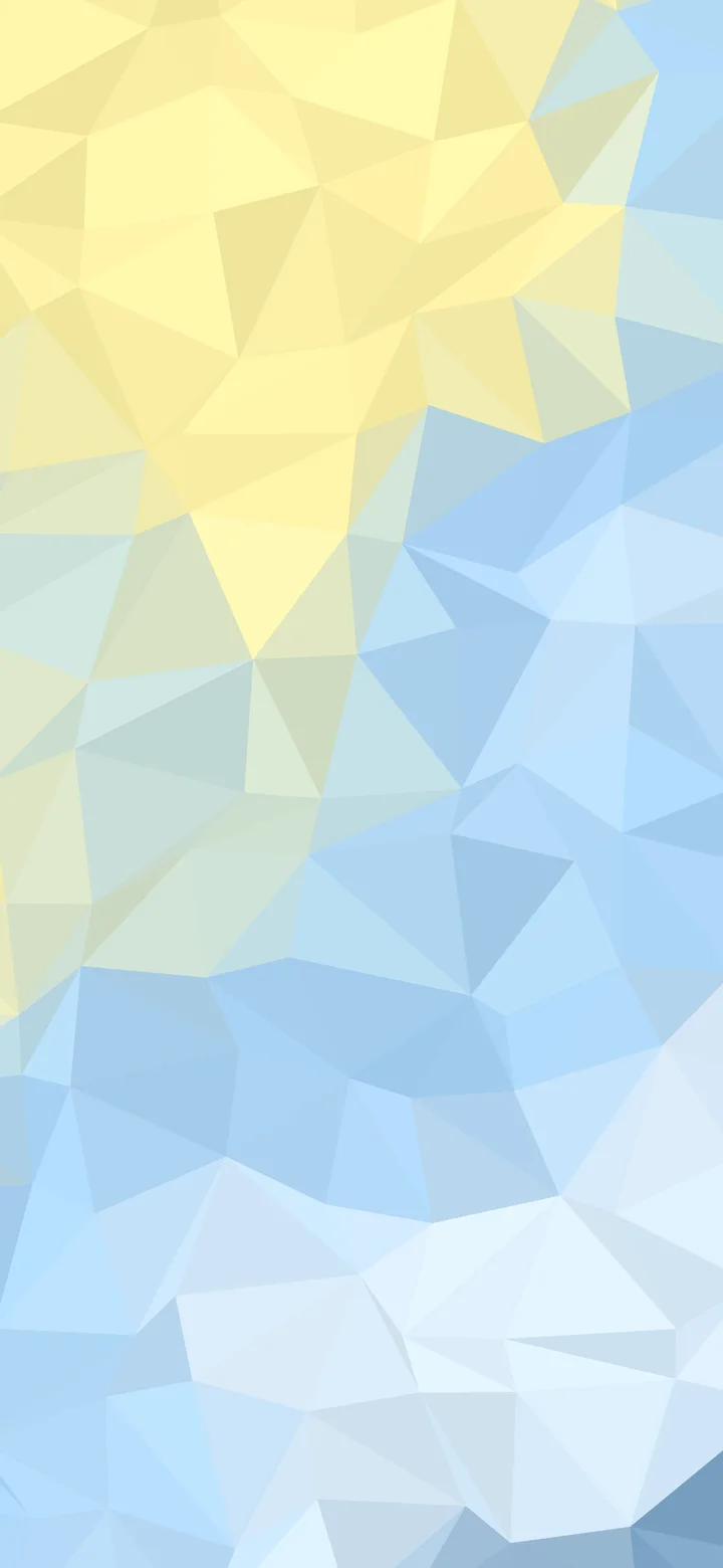 Light Blue and Pastel Yellow Low Poly wallpaper for iPhone and Android