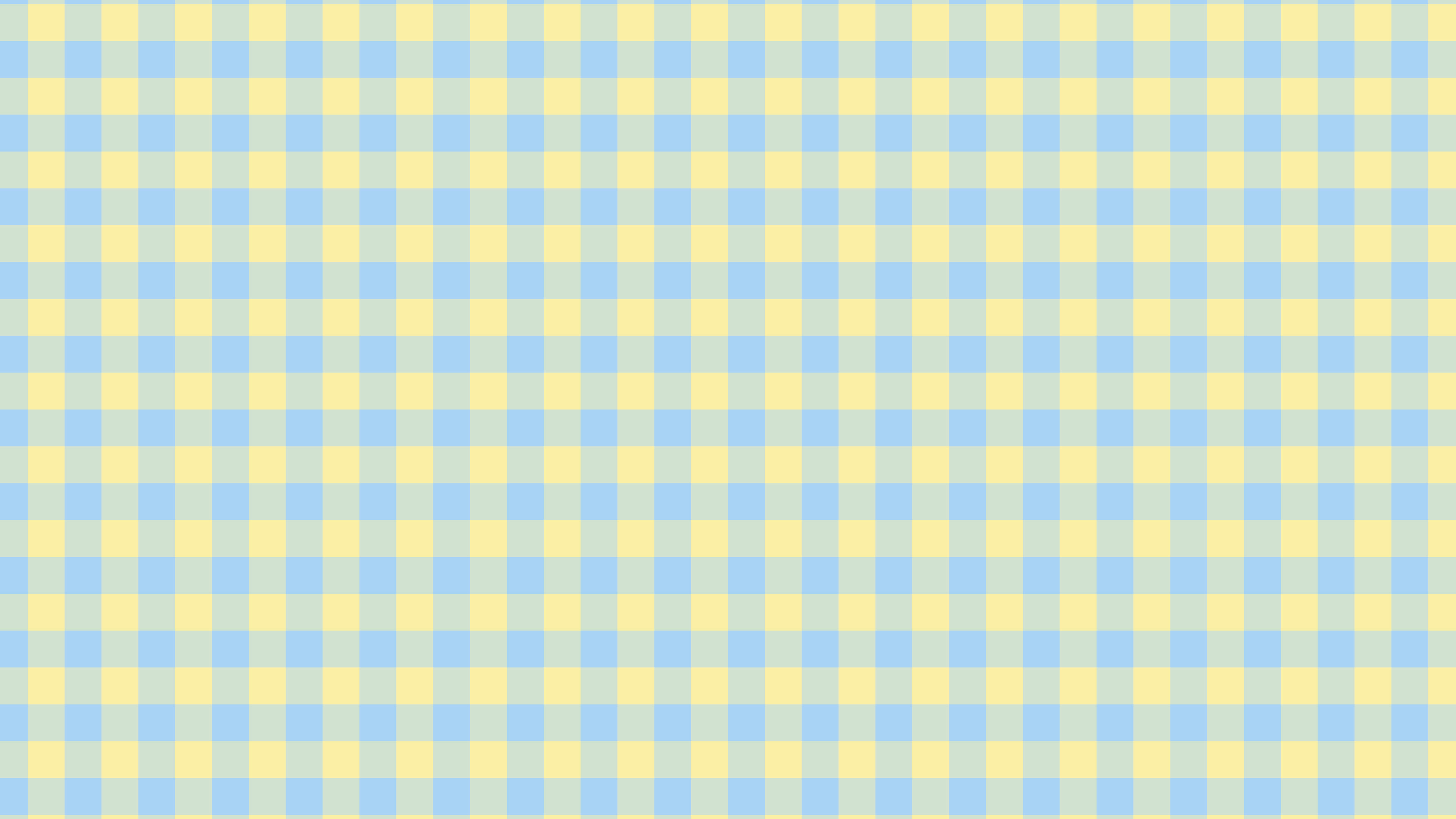 Light Blue and Pastel Yellow Mini Gingham desktop wallpaper in 4K
