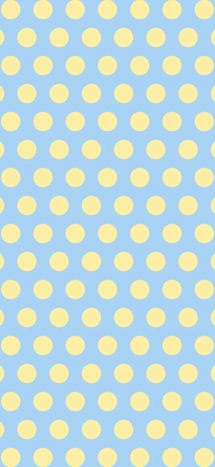 Light Blue and Pastel Yellow Polka Dot wallpaper for iPhone and Android