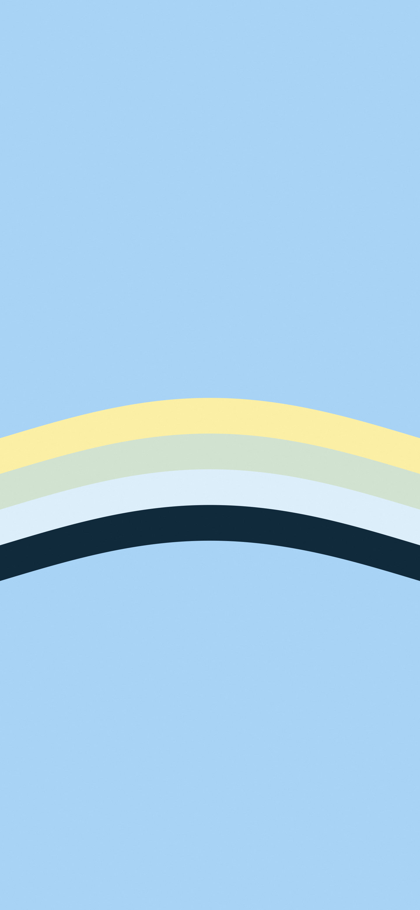 Light Blue and Pastel Yellow Retro Stripe wallpaper for iPhone and Android
