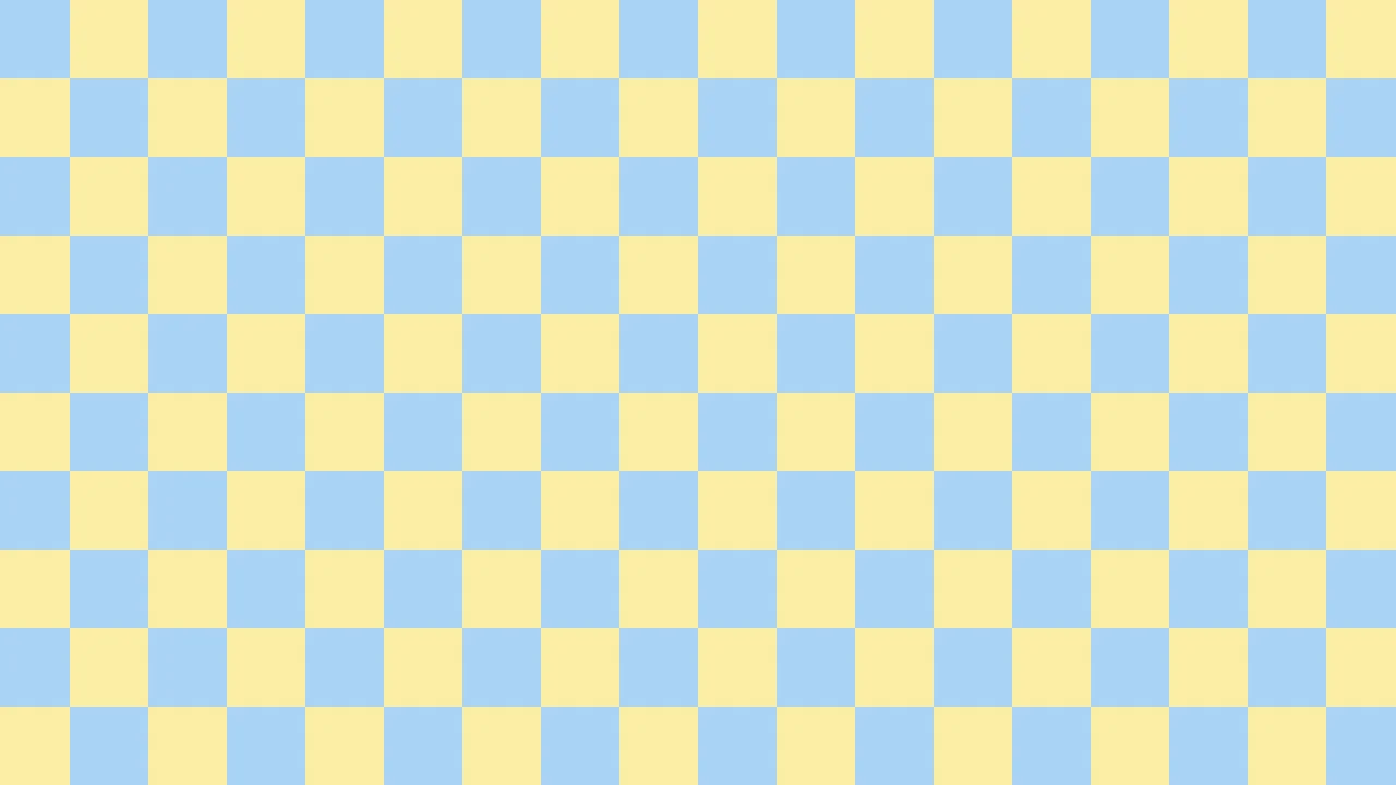 Light Blue and Pastel Yellow Small Checkered desktop wallpaper in 4K