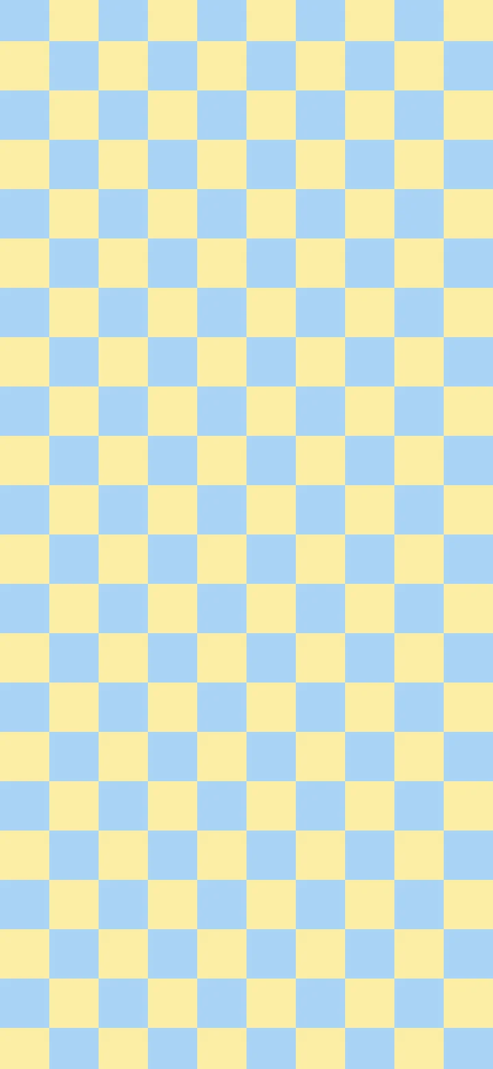 Light Blue and Pastel Yellow Small Checkered wallpaper for iPhone and Android