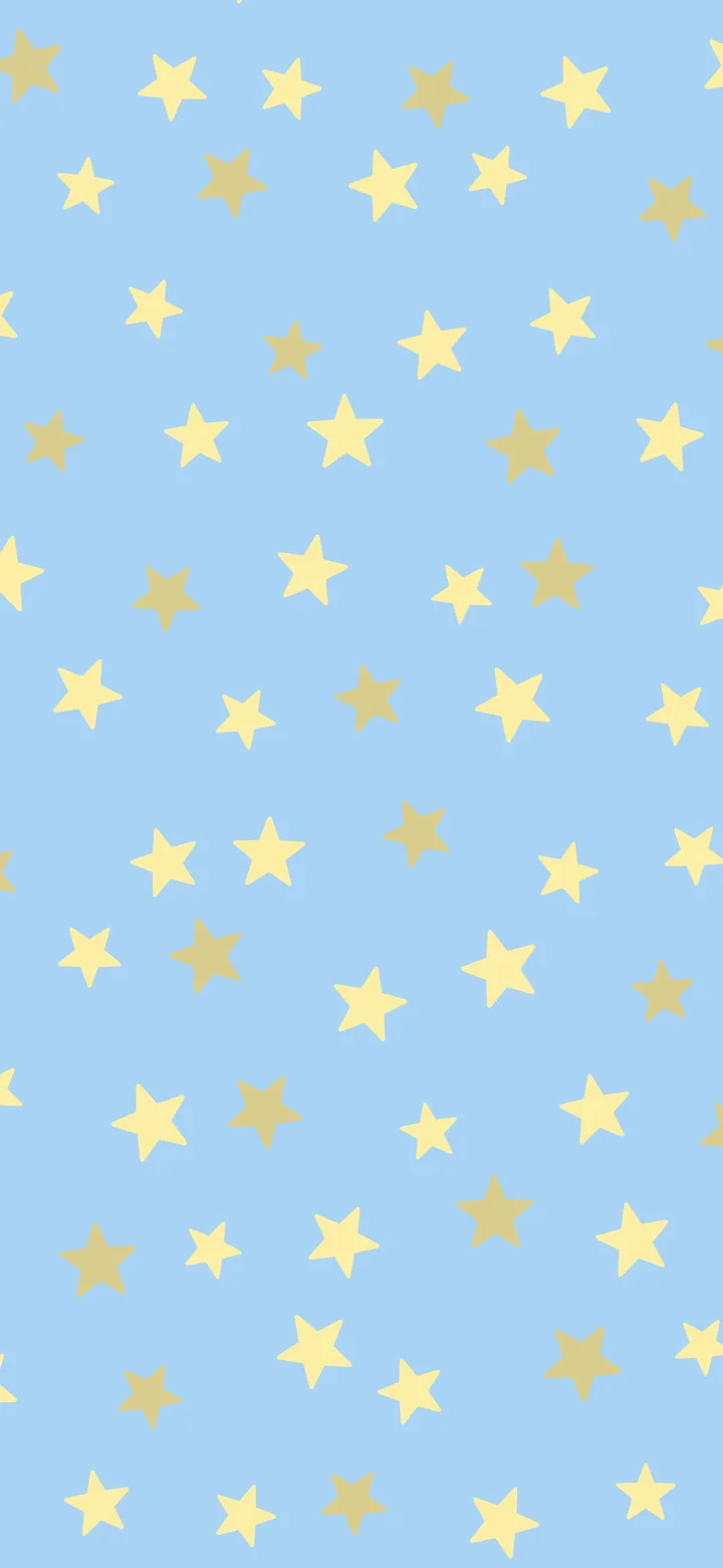 Light Blue and Pastel Yellow Star Pattern wallpaper for iPhone and Android