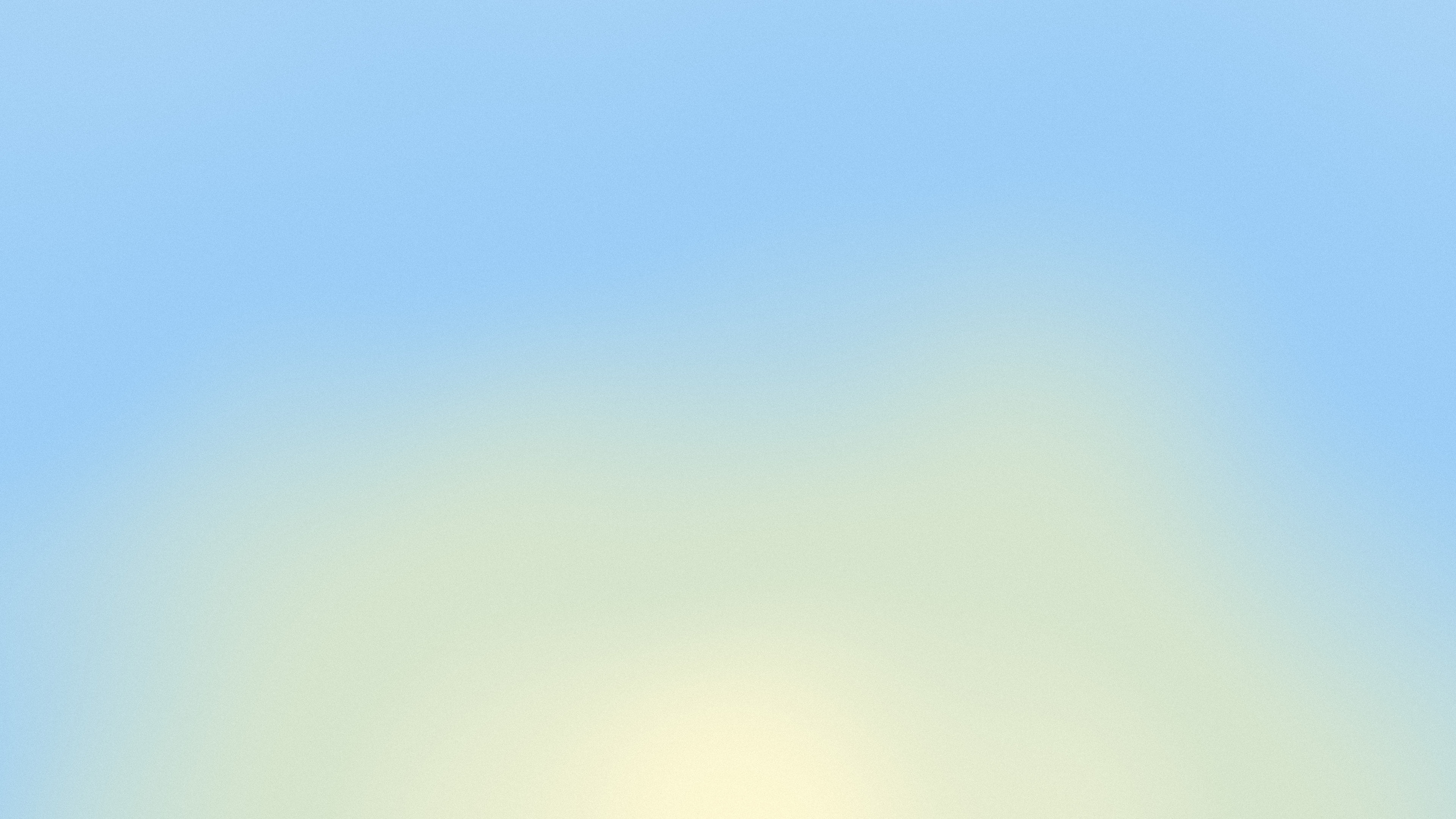 Light Blue and Pastel Yellow Sunrise Aura Gradient desktop wallpaper in 4K