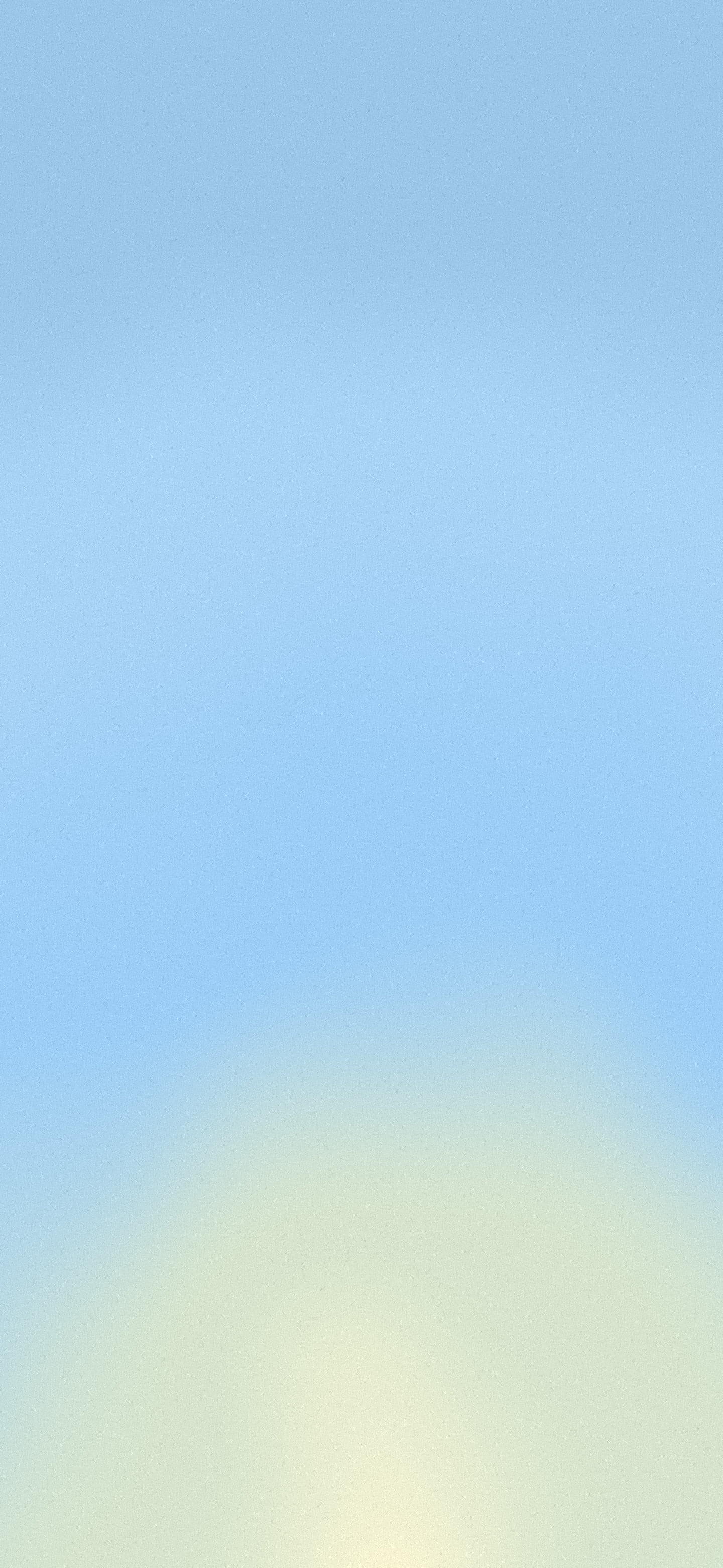 Light Blue and Pastel Yellow Sunrise Aura Gradient wallpaper for iPhone and Android