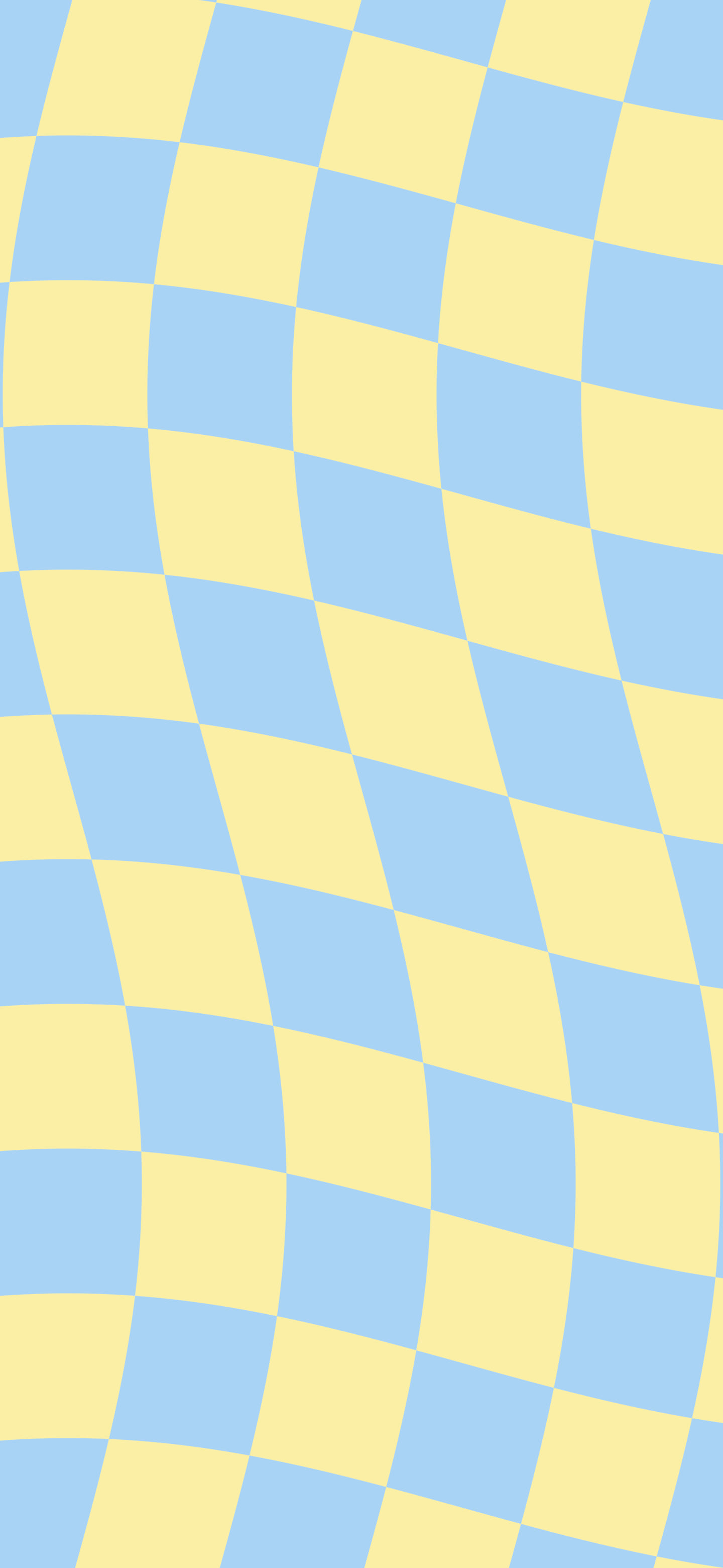 Light Blue and Pastel Yellow Wavy Checkered wallpaper for iPhone and Android