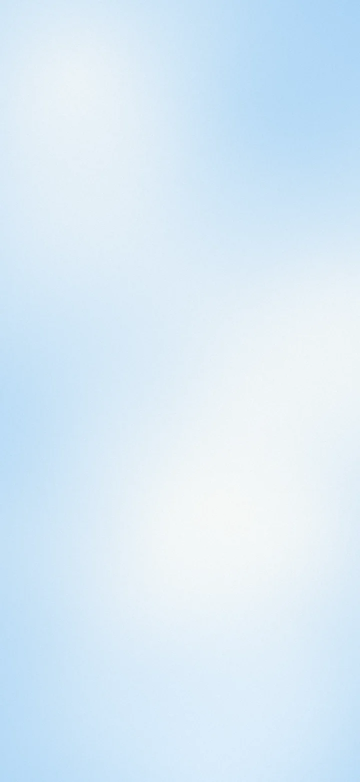 Light Blue and White Dreamy Aura Gradient wallpaper for iPhone and Android