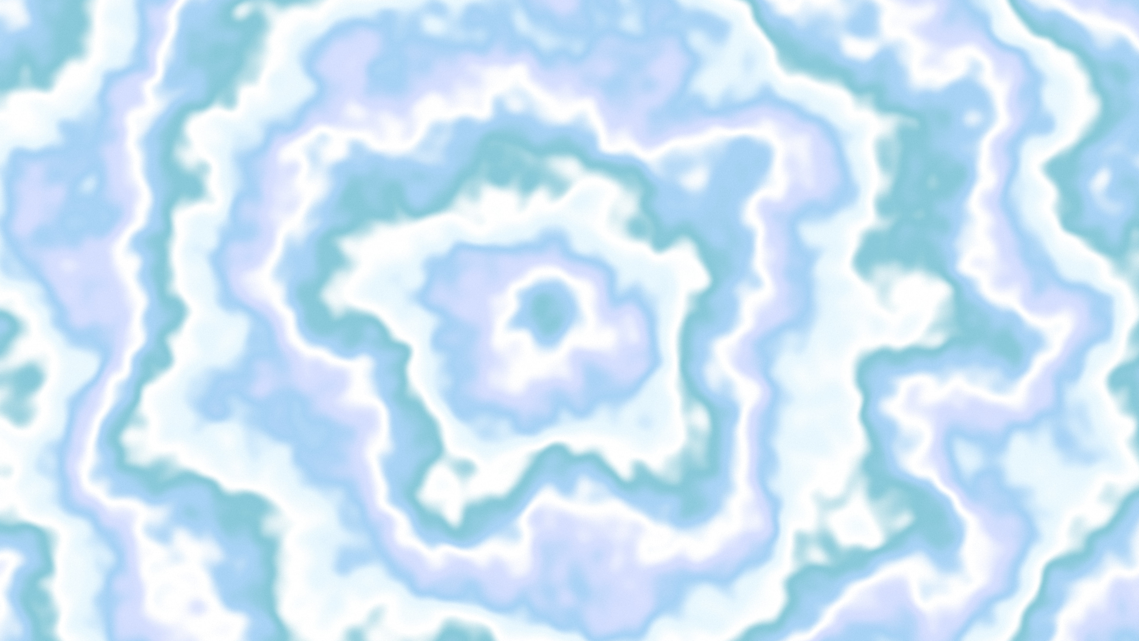 Light Blue Bullseye Tie Dye desktop wallpaper in 4K