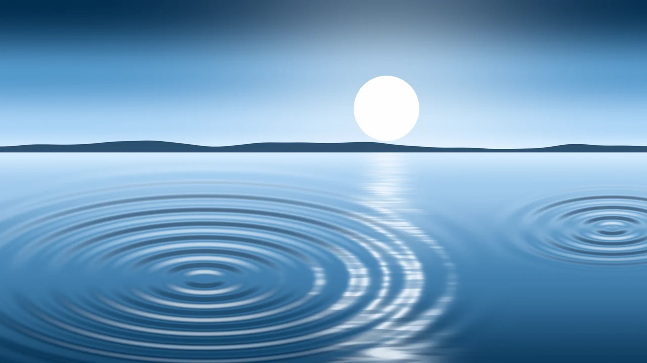 Light Blue Calm Water Ripples desktop wallpaper in 4K