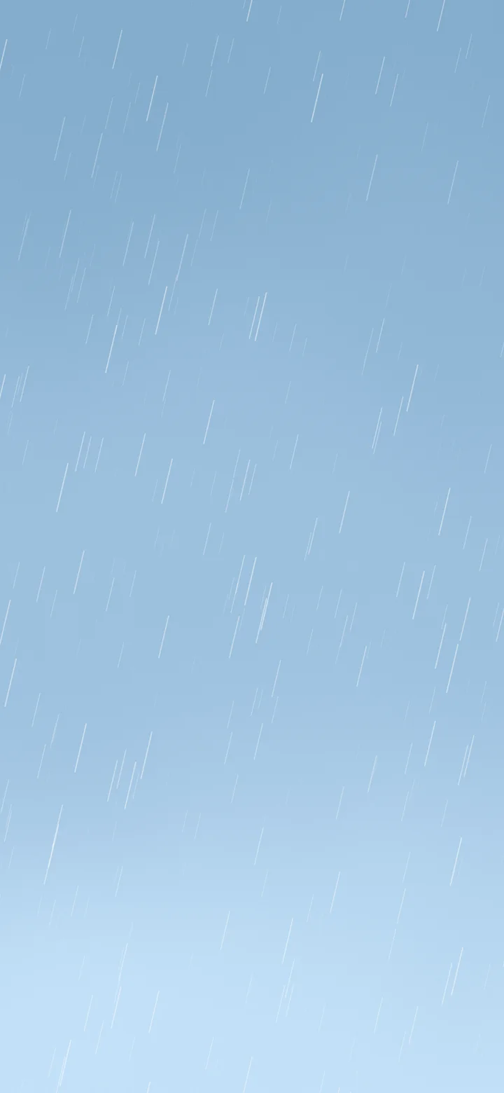 Light Blue Falling Rain wallpaper for iPhone and Android