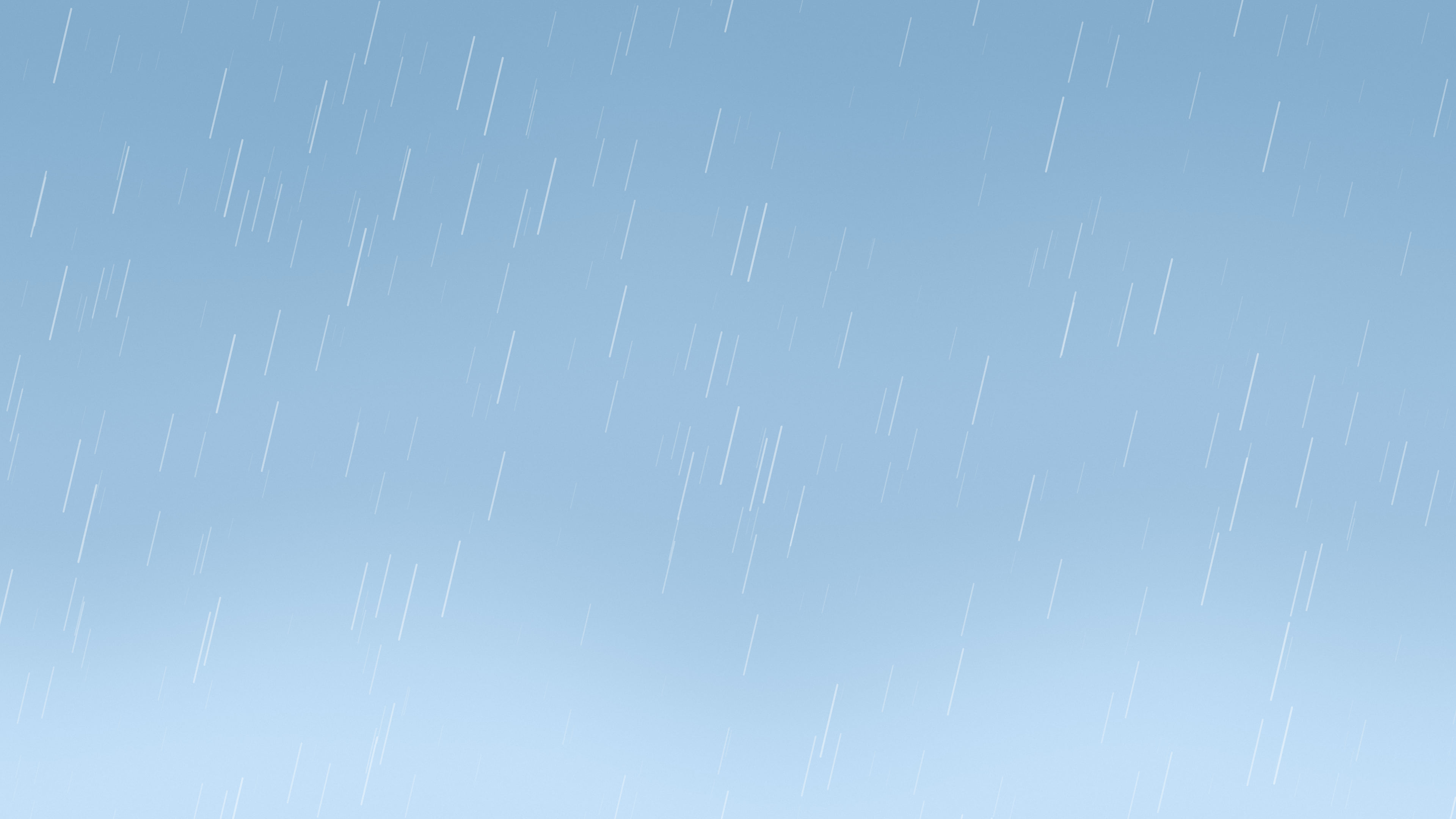 Light Blue Falling Rain desktop wallpaper in 4K