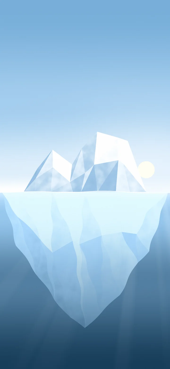 Light Blue Iceberg wallpaper for iPhone and Android