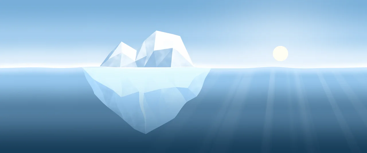 Light Blue Iceberg ultrawide wallpaper, 3440 × 1440