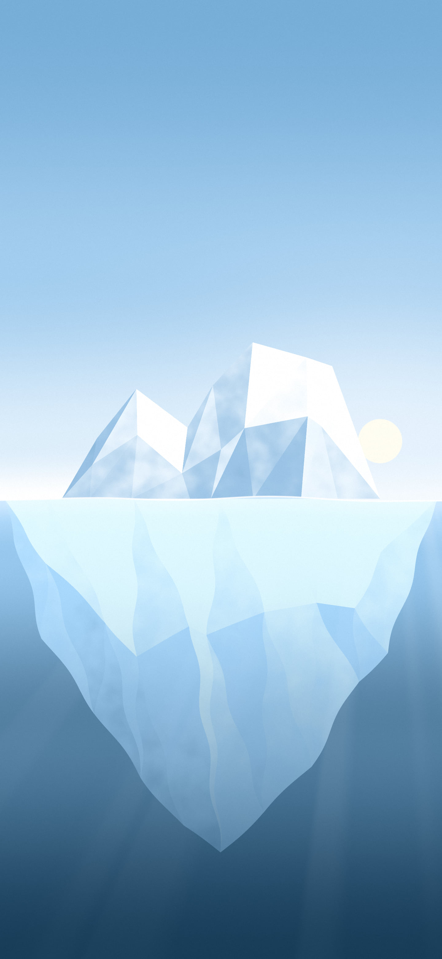 Light Blue Iceberg wallpaper for iPhone and Android
