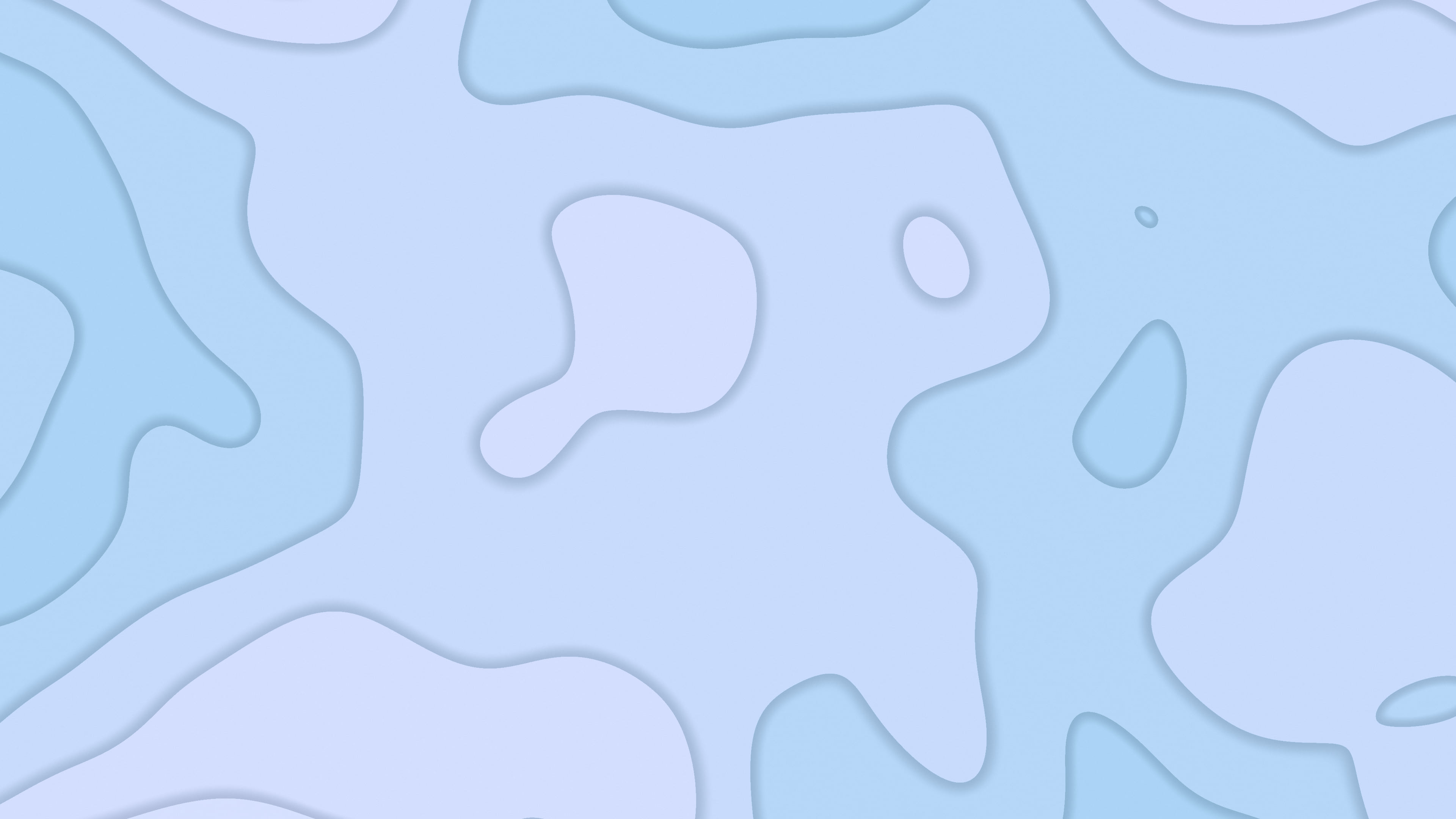 Light Blue Layered Topographic desktop wallpaper in 4K